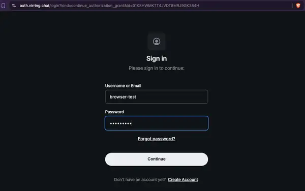 Login-skærm