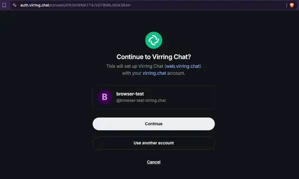 Bekræft login