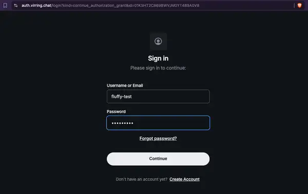 Login-skærm